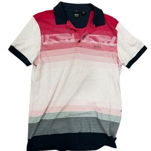 Hugo Boss Polo Shirt Sz M Slim Fit